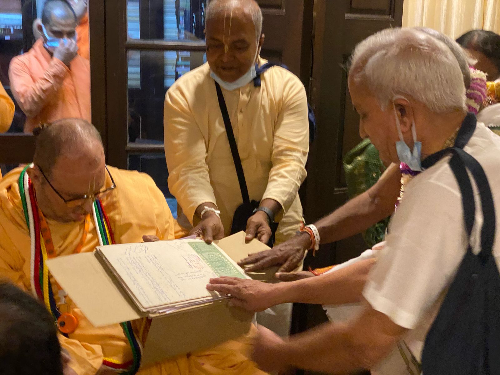 Land registration blessing moment