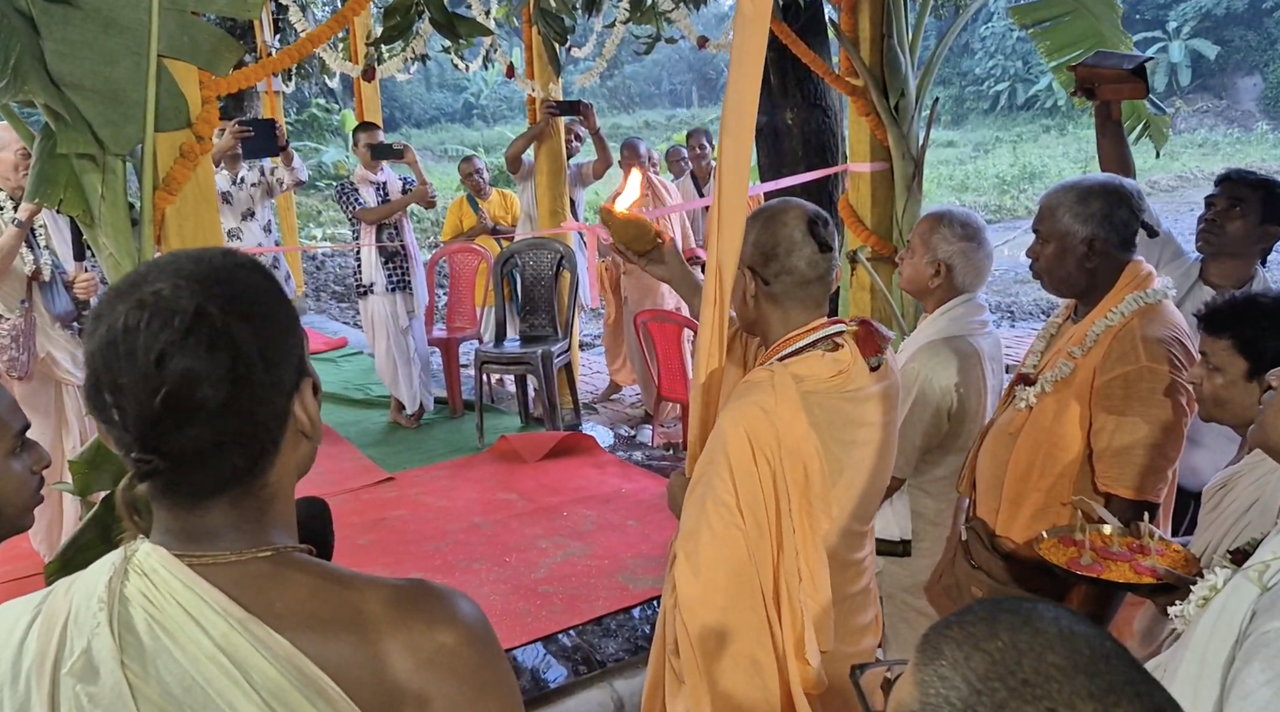 Preaching hall blessing scene